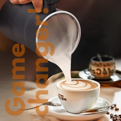 CremaLux™ 4-in-1 Smart Milk Frother— Café-Quality Foam at Home