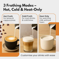 CremaLux™ 4-in-1 Smart Milk Frother— Café-Quality Foam at Home