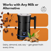 CremaLux™ 4-in-1 Smart Milk Frother— Café-Quality Foam at Home